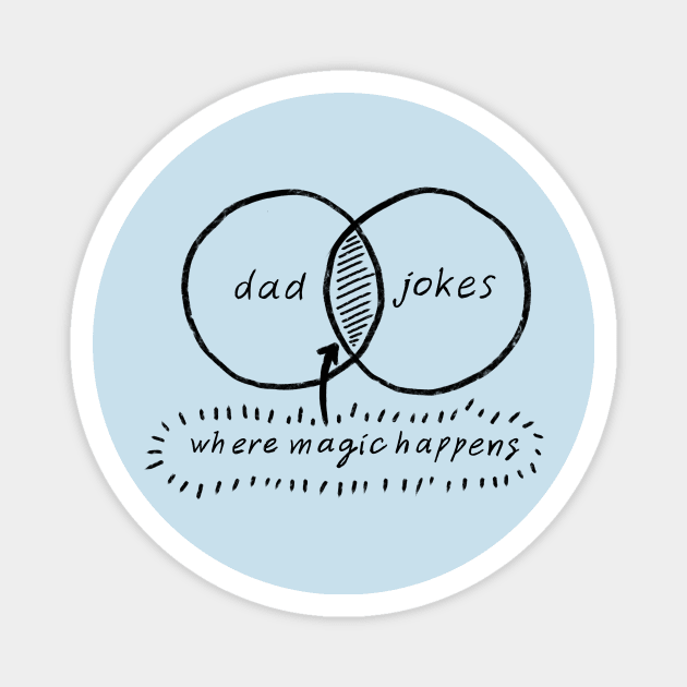 dad jokes Magnet by Bertoni_Lee